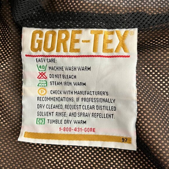 Moonstone Goretex Jacket Rain Coat Small Red Hood Nylon Shell Ripstop Gorpcore - Picture 15 of 16